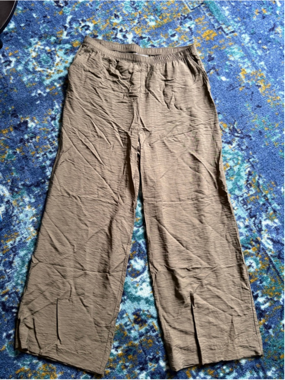 Liz Claiborne Olive Wide Leg Pants Size L